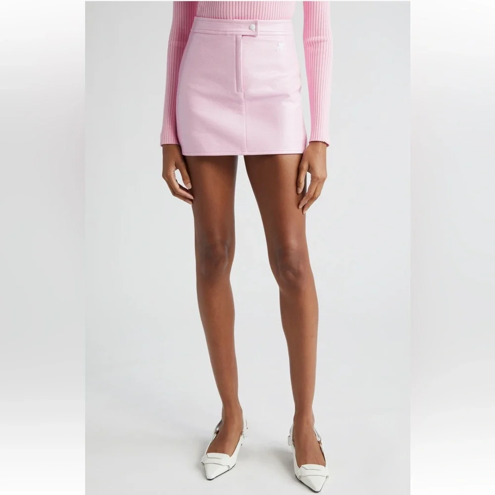 COURREGES Pink Mini Skirt Size 34 - Picture 1 of 3